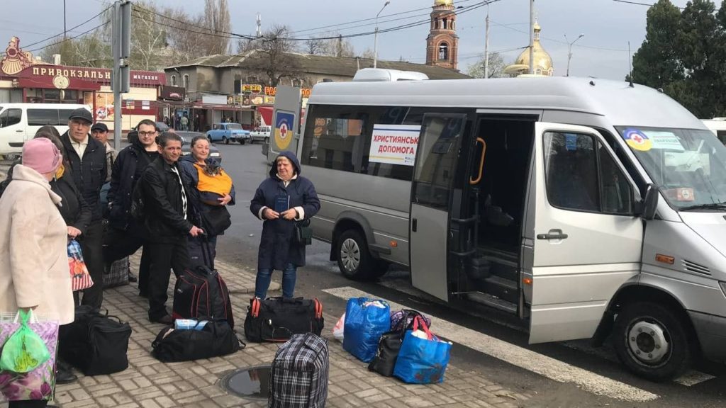 Evacuating civilians from the Donbas region 